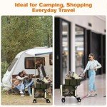 3-in-1 Pet Stroller with Detachable Carriers