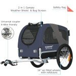 DoggyHut® 2-in-1 Dog Bike Trailer & Stroller