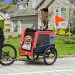 Dog Bike Trailer for Medium Dogs with Suspension