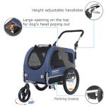 DoggyHut® 2-in-1 Dog Bike Trailer & Stroller