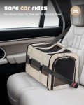 Beige Soft-Sided Cat Carrier for Travel