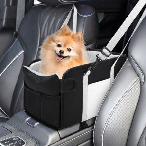 Portable Dog Car Seat for Small Dogs - Black