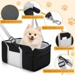 Portable Dog Car Seat for Small Dogs - Black
