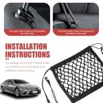 Dog Car Backseat Barrier and Storage Bag