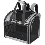 Pecute Expandable Pet Backpack Carrier for Travel