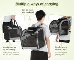 Pecute Expandable Pet Backpack Carrier for Travel