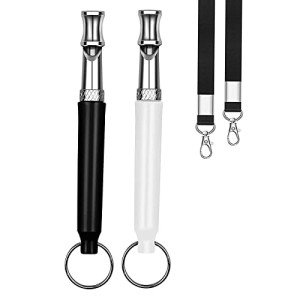 2 Pack Adjustable Ultrasonic Dog Training Whistles