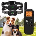 Htcuto 2-Dog Wireless Electric Fence System