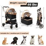 Coziwow 3-in-1 Foldable Pet Stroller for Dogs