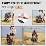 Pet Stroller for Small Dogs & Cats - Black