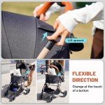 Pet Stroller for Small Dogs & Cats - Black