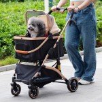 Coziwow 3-in-1 Foldable Pet Stroller for Dogs
