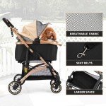 Coziwow 3-in-1 Foldable Pet Stroller for Dogs