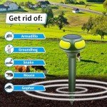 Solar Ultrasonic Mole and Snake Repellent – 2 Pack