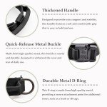 Adjustable Tactical Dog Collar with Handle, Black