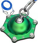 Dog Tie Out Cable and Stake with 360° Swivel