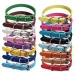 Adjustable Leather Puppy Collar Set - 12 or 16 Pack