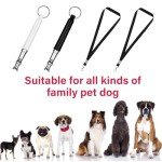 4-Pack Adjustable Dog Whistles for Training