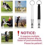 4-Pack Adjustable Dog Whistles for Training