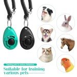 2-Pack Dog Training Clickers with Wrist Strap