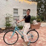 Natural Wicker Dog Bike Basket with Cushion