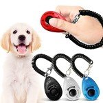 Colorful Dog Clickers with Wrist Bands - 4 Pack