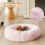 Cozy Donut Cuddler Pet Bed - Light Pink