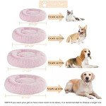 Cozy Donut Cuddler Pet Bed - Light Pink