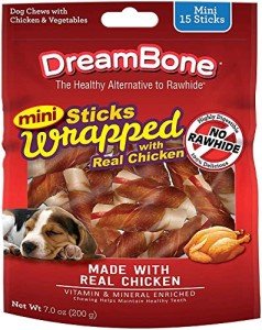 DreamBone Chicken-Flavored Dog Chew Sticks, 15 Pack