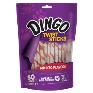 Dingo Twist Chicken Chew Sticks for Puppies