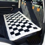 Plaid Dog Car Bed Mat for Backseat Comfort