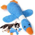 Vitscan Indestructible Plush Duck Toy for Puppies