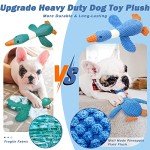 Vitscan Indestructible Plush Duck Toy for Puppies