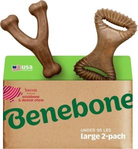 Benebone 2-Pack Wishbone & Dental Chew Toys