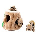 Hide-A-Squirrel Plush Dog Puzzle Toy, Medium