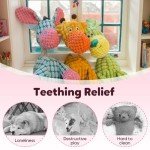 Durable Plush Giraffe Squeaky Toy for Puppies