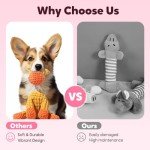 Durable Plush Giraffe Squeaky Toy for Puppies