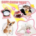 Pink 9-Pack Puppy Chew and Squeaky Toys
