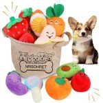 15-Piece Plush Squeaky Dog Toys Set