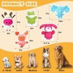 5 Pack Squeaky Plush Dog Chew Toys
