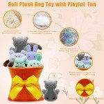 Interactive Plush Dog Toy Set - 11 Pieces
