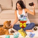 Interactive Plush Dog Toy Set - 11 Pieces