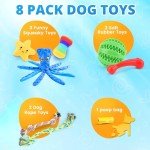 8-Pack Puppy Toys for Small Dogs – Christmas Fun