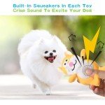 Squeaky Plush Dog Toys Set for Puppies