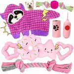 9 Pack Cute Squeaky Dog Toys for Puppies