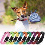 Adjustable Soft Nylon Dog Collars - 9 Pack