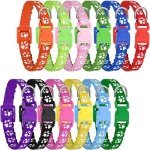 12 Pack Soft Adjustable Puppy Collars for Litter