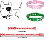 12 Pack Soft Adjustable Puppy Collars for Litter