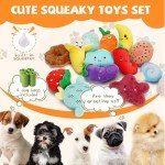 20-Pack Plush Squeaky Toys for Small Dogs