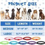 Colorful Adjustable Dog Collars – 18 Pack Set
